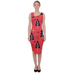 Christmas Tree,snow Star Sleeveless Pencil Dress by nate14shop