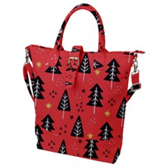 Christmas Tree,snow Star Buckle Top Tote Bag by nate14shop