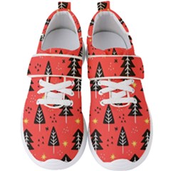 Christmas Tree,snow Star Men s Velcro Strap Shoes by nate14shop