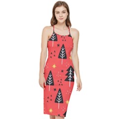 Christmas Tree,snow Star Bodycon Cross Back Summer Dress by nate14shop