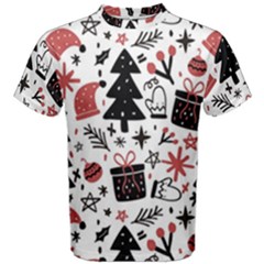 Christmas Tree-background-jawelry Bel,gift Men s Cotton Tee by nate14shop