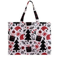 Christmas Tree-background-jawelry Bel,gift Zipper Mini Tote Bag