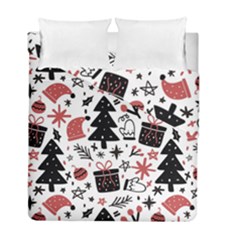 Christmas Tree-background-jawelry Bel,gift Duvet Cover Double Side (full/ Double Size) by nate14shop