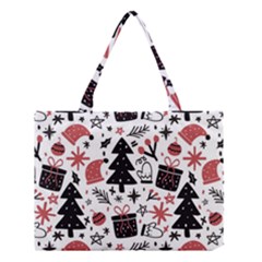 Christmas Tree-background-jawelry Bel,gift Medium Tote Bag by nate14shop