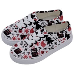 Christmas Tree-background-jawelry Bel,gift Kids  Classic Low Top Sneakers by nate14shop