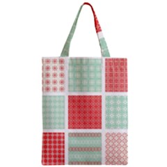 Christmas Greeting Card Design Zipper Classic Tote Bag by nate14shop