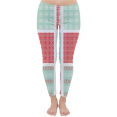 Christmas Greeting Card Design Classic Winter Leggings by nate14shop