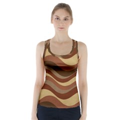 Backgrounds-lines Dark Racer Back Sports Top