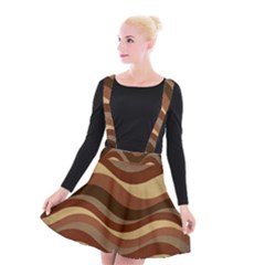 Backgrounds-lines Dark Suspender Skater Skirt by nate14shop