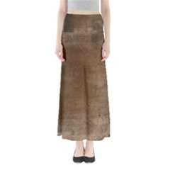 Background-wood Pattern Dark Full Length Maxi Skirt by nate14shop