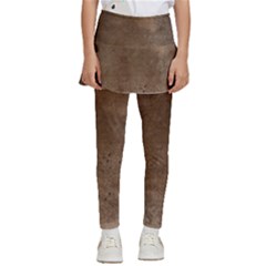 Background-wood Pattern Dark Kids  Skirted Pants by nate14shop