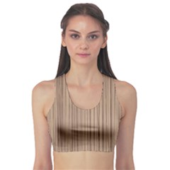 Background-wood Pattern Sports Bra by nate14shop