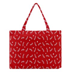 Christmas Pattern,love Red Medium Tote Bag