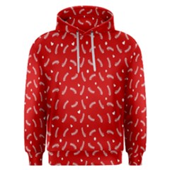 Christmas Pattern,love Red Men s Overhead Hoodie by nate14shop