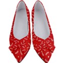 Christmas Pattern,love Red Women s Bow Heels View1