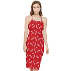 Christmas Pattern,love Red Bodycon Cross Back Summer Dress by nate14shop