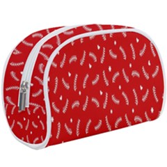 Christmas Pattern,love Red Make Up Case (large) by nate14shop