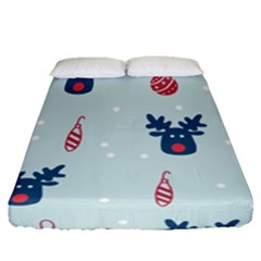 Christmas-jewelry Bell Fitted Sheet (queen Size) by nate14shop