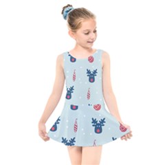 Christmas-jewelry Bell Kids  Skater Dress Swimsuit by nate14shop