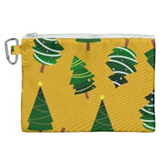 Christmas Tree,yellow Canvas Cosmetic Bag (xl) by nate14shop