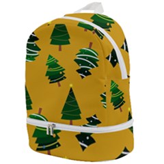 Christmas Tree,yellow Zip Bottom Backpack by nate14shop