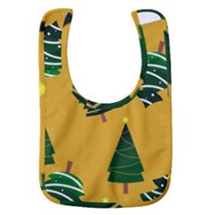 Christmas Tree,yellow Baby Bib by nate14shop