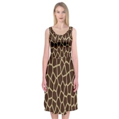 Giraffe Midi Sleeveless Dress by nate14shop