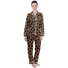 Giraffe Satin Long Sleeve Pajamas Set by nate14shop