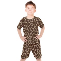 Giraffe Kids  Tee And Shorts Set