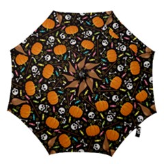 Halloween Pattern 3 Hook Handle Umbrellas (medium) by designsbymallika