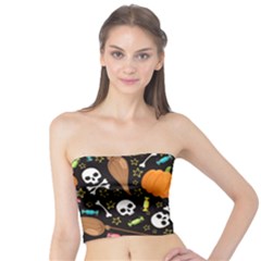 Halloween Pattern 3 Tube Top by designsbymallika