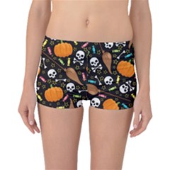 Halloween Pattern 3 Boyleg Bikini Bottoms by designsbymallika