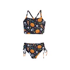 Halloween Pattern 3 Girls  Tankini Swimsuit by designsbymallika