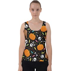 Halloween Pattern 3 Velvet Tank Top by designsbymallika