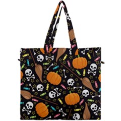 Halloween Pattern 3 Canvas Travel Bag by designsbymallika