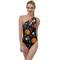 Halloween Pattern 3 To One Side Swimsuit by designsbymallika