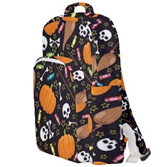 Halloween Pattern 3 Double Compartment Backpack by designsbymallika