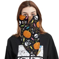 Halloween Pattern 3 Face Covering Bandana (triangle) by designsbymallika