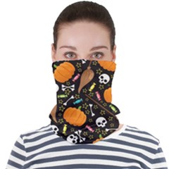 Halloween Pattern 3 Face Seamless Bandana (adult) by designsbymallika