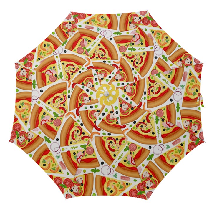 Pizza Love Straight Umbrellas