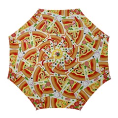 Pizza Love Golf Umbrellas by designsbymallika