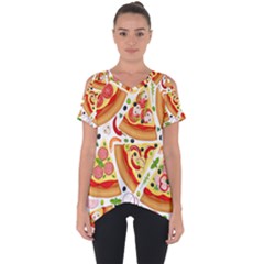 Pizza Love Cut Out Side Drop Tee