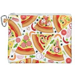 Pizza Love Canvas Cosmetic Bag (xxl) by designsbymallika