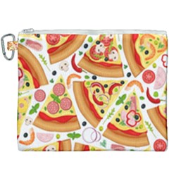 Pizza Love Canvas Cosmetic Bag (xxxl) by designsbymallika