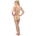 Pizza Love Cross Front Low Back Swimsuit View2