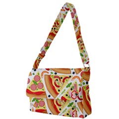 Pizza Love Full Print Messenger Bag (s) by designsbymallika