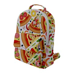 Pizza Love Flap Pocket Backpack (large) by designsbymallika