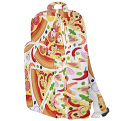 Pizza Love Double Compartment Backpack by designsbymallika