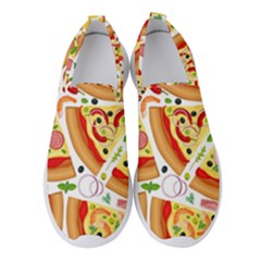 Pizza Love Women s Slip On Sneakers by designsbymallika