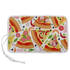 Pizza Love Pen Storage Case (l) by designsbymallika